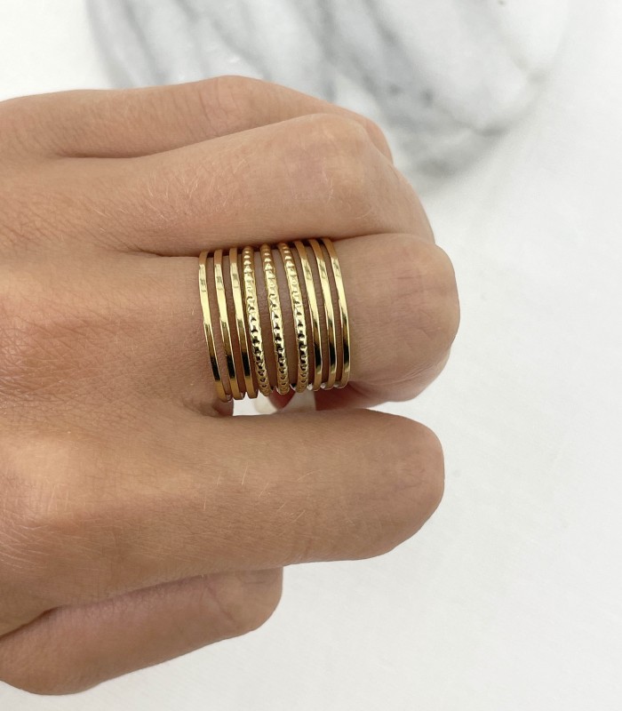 Bague multirangs - Acier chirurgical
