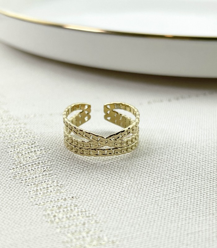 Bague croisé - Acier chirurgical - Actuel Diffusion