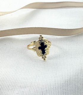 Bague croix - Acier chirurgical - Actuel Diffusion