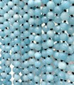 Quartz éponge bleu - 105 cm - Colliers pierres naturelles à noeuds