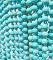 Turquoise magnesite - 105 cm - Colliers pierres naturelles à noeuds