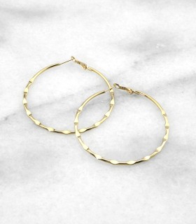 Créoles Martelées Acier Chirurgical 316L