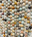 Amazonite multicolore - 105 cm - Colliers pierres naturelles à noeuds