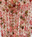 Quartz cerise rose - 105 cm - Colliers pierres naturelles à noeuds