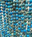 Jade "Impression" teintée - 105 cm - Colliers pierres naturelles à noeuds