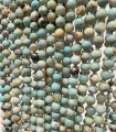 Agate teintée - 105 cm - Colliers pierres naturelles à noeuds