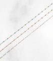 Collier fin perles japonaises Miyuki - 3 coloris
