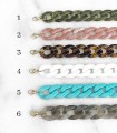 Bracelets colorés en acrylique