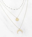 Collier Multi-rangs croissant de lune