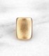 Bague en corne - dorée à la feuille d'or - corne veritable