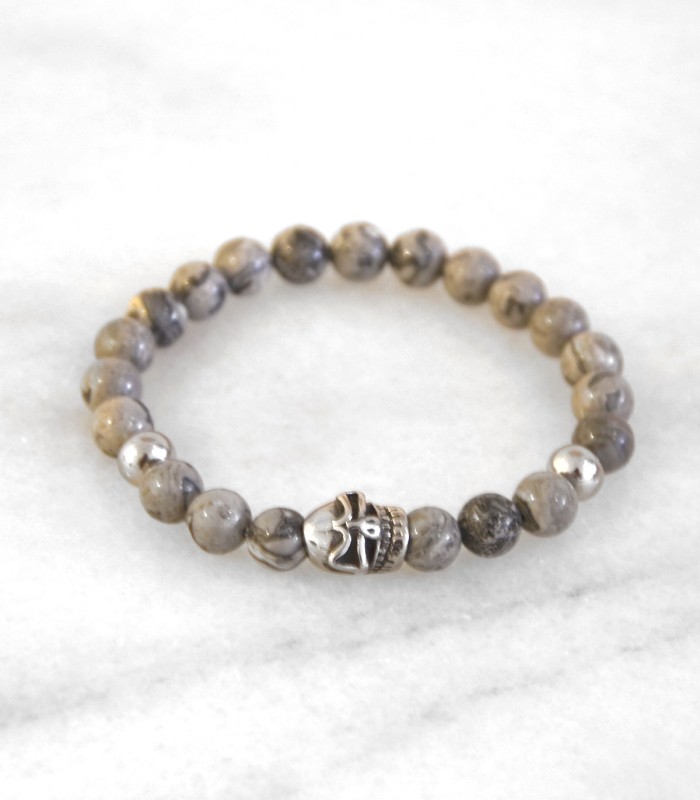 Bracelet homme - tête de mort