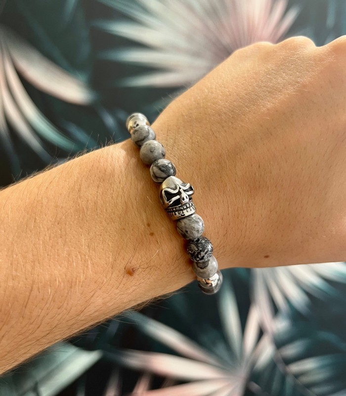 Bracelet homme - tête de mort