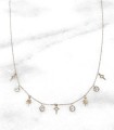 Collier - Etoiles et Cristal de verre tinté - 5 déclinaisons