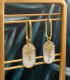 Boucles - Mother of Pearl et Zircons