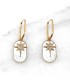 Boucles - Mother of Pearl et Zircons