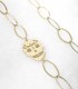 Collier maillons têtes de mort - Acier 316L - Actuel diffusion - grossiste et créateur de bijoux - nouveauté 2023