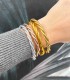 Bracelet Bouddhiste véritable torsadé - Champagne