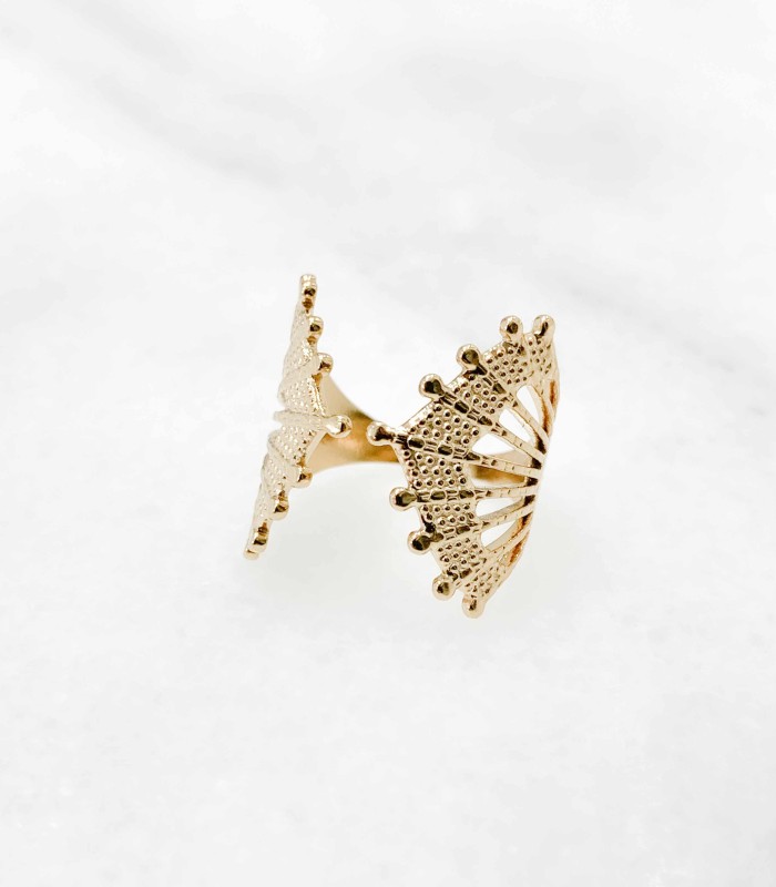 Bague large ouverte  - Acier inoxydable