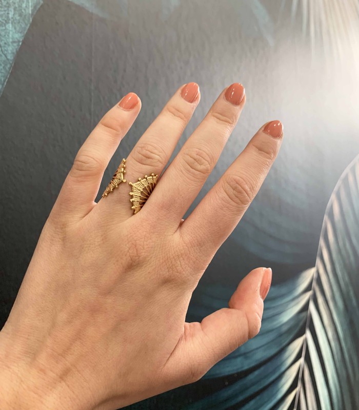 Bague large ouverte  - Acier inoxydable