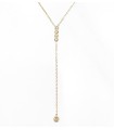 Collier long Cristal de verre teinté