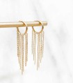 Boucles d'oreilles pendantes - Acier inoxydable