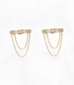 Boucles d'oreilles rectangles - Zircon