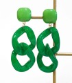 Boucles d'oreilles en acrylique - Vert