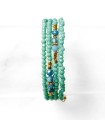 Bracelet Perles Multi-rangs - Apatite