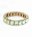 Bracelet en cristal K9 de haute qualité - Vert pastel - Forme rectangle