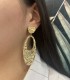Boucles d'oreilles Pendantes Ovales Martelés