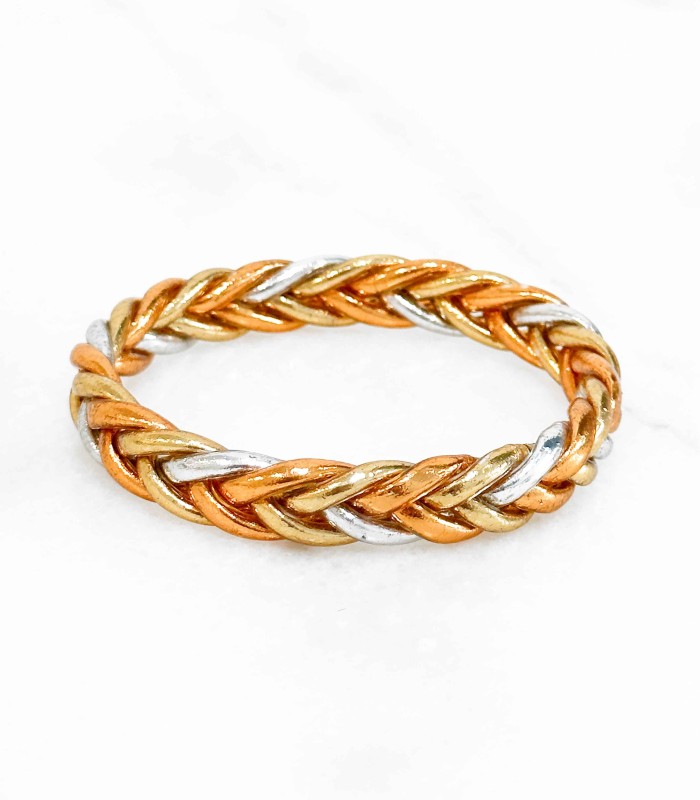 Bracelet Bouddhiste véritable tressé multicolore - Actuel Diffusion - Grossiste et créateur de bijoux