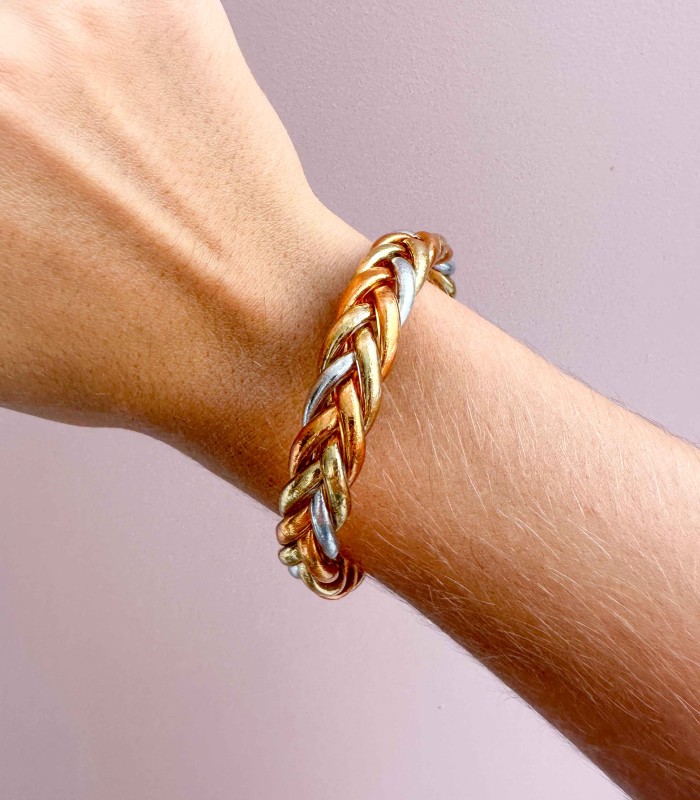 Bracelet Bouddhiste véritable tressé multicolore - Actuel Diffusion - Grossiste et créateur de bijoux