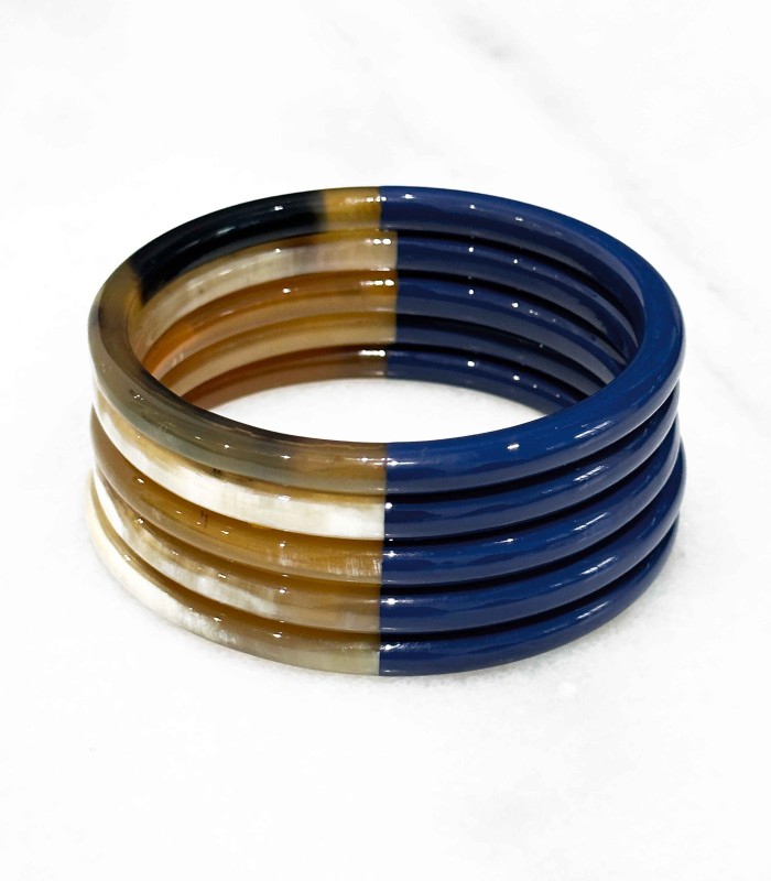Bracelet coloré en corne véritable - Actuel Diffusion - grossiste et créateur de bijoux - 2023