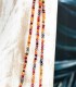 sautoir - perles en cristal teinté - long sautoir femme - actuel diffusion - grossiste et créateur de bijoux