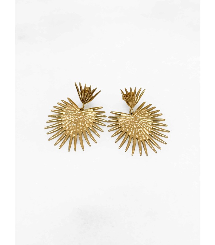 Boucles d'oreilles effet soleil