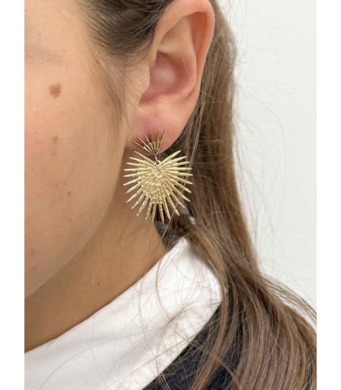 Boucles d'oreilles effet soleil