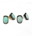 Bague Druzy - Amazonite