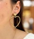 Boucles D'oreilles Coeur - Acier inoxydable