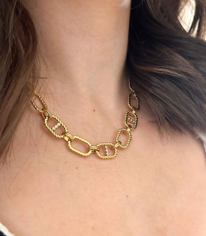 Collier maillons - Acier inoxydable