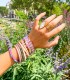 Bracelet en cristal K9 de haute qualité - Turquoise - Forme goutte