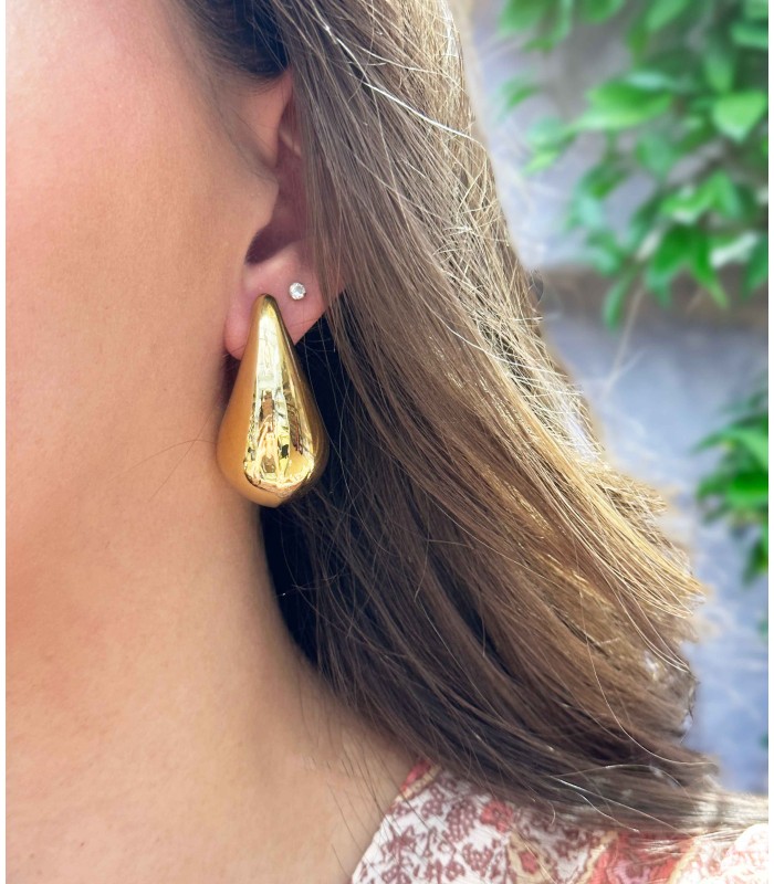 Boucles d'oreilles gouttes - Acier inoxydable