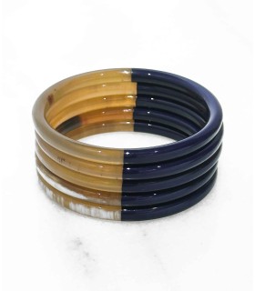 Bracelet coloré en corne véritable - Actuel Diffusion
