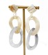 Boucles d'oreilles en corne véritable  - Grossiste - Actuel Diffusion