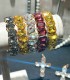 Bracelet en cristal K9 de haute qualité - Jaune - Forme goutte