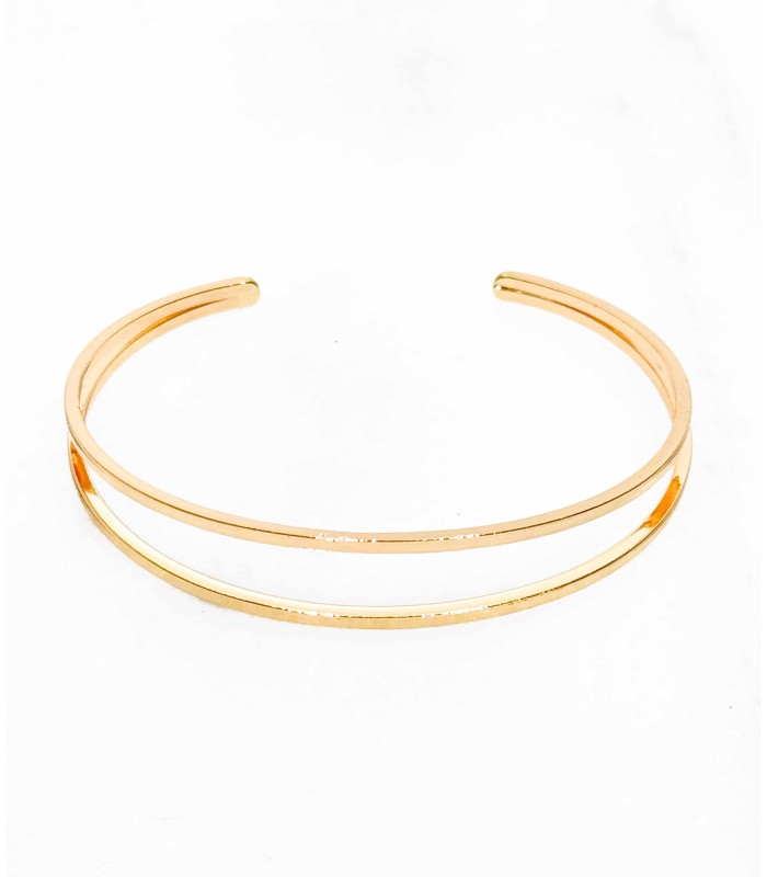 Double jonc - doré - bracelet - grossiste - promo - petit prix