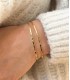 Double jonc - doré - bracelet - grossiste - promo - petit prix