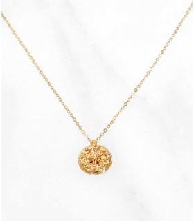 Collier - doré - médaillon - Actuel Diffusion - grossiste - promo - petit prix