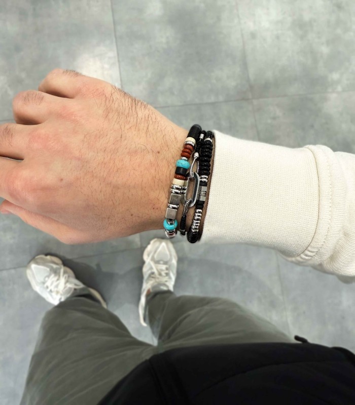 Bracelets Hommes - Acier 316L et Pierres Naturelles