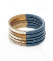 Bracelet coloré 2378C en corne véritable