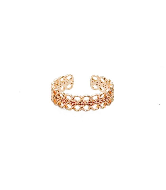 Bague - laiton - large  - doré - petit prix - promo - grossiste